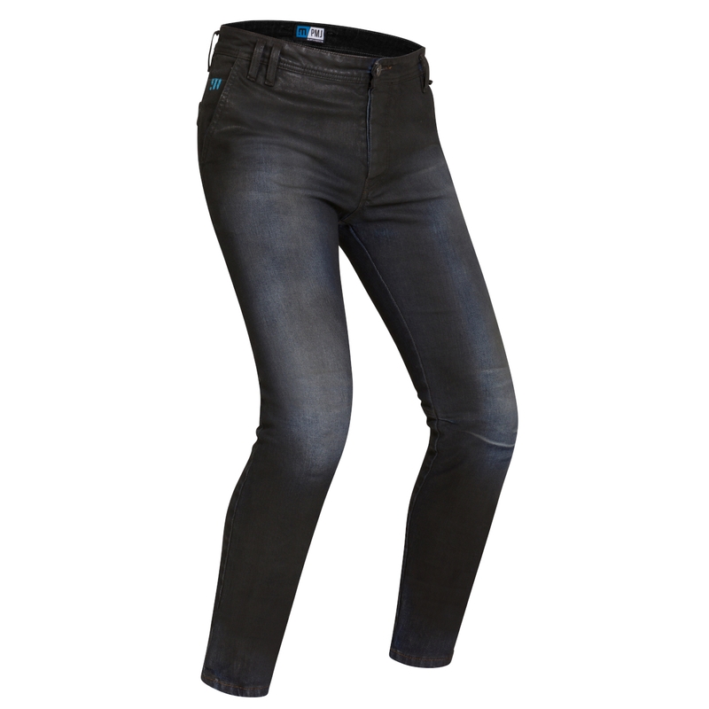 PMJ Russel Tarmac Negro Vaqueros de moto