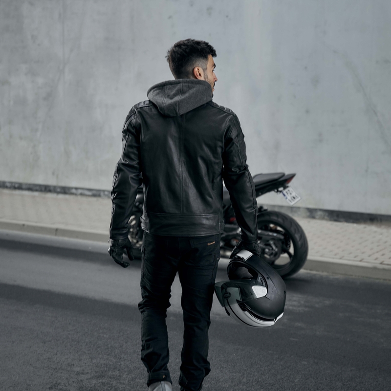 Chaqueta de moto Rebelhorn Impala negra