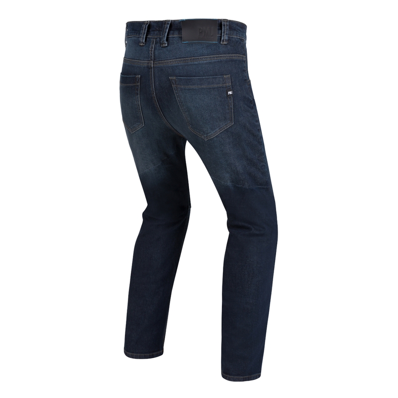 Vaqueros moto PMJ Jackson azul cropped liquidación