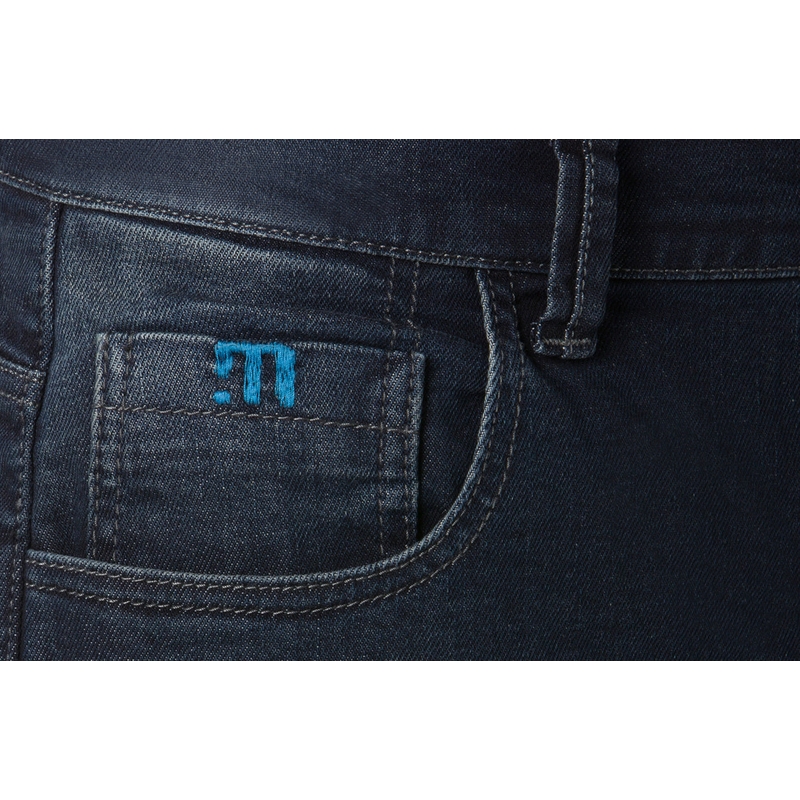 Vaqueros moto PMJ Jackson azul cropped liquidación