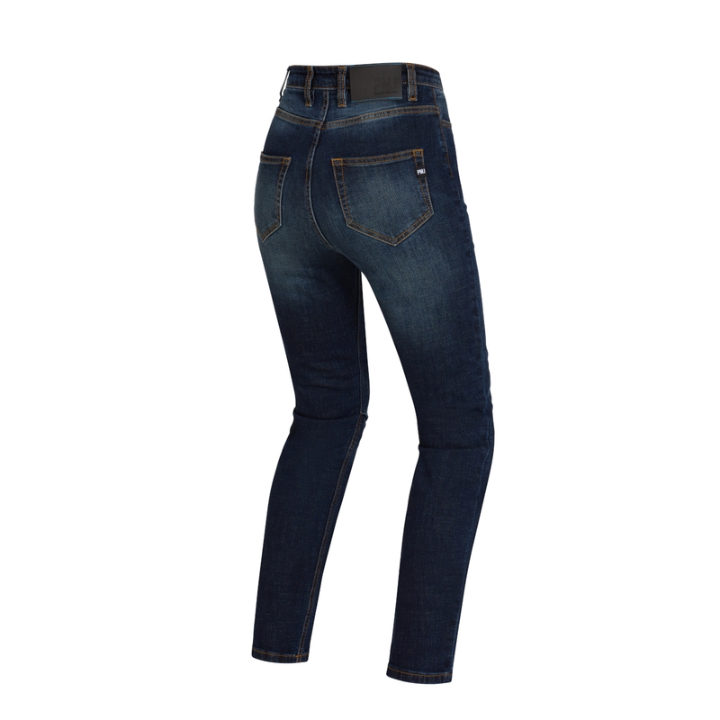 Vaqueros moto mujer PMJ Sara azul liquidación