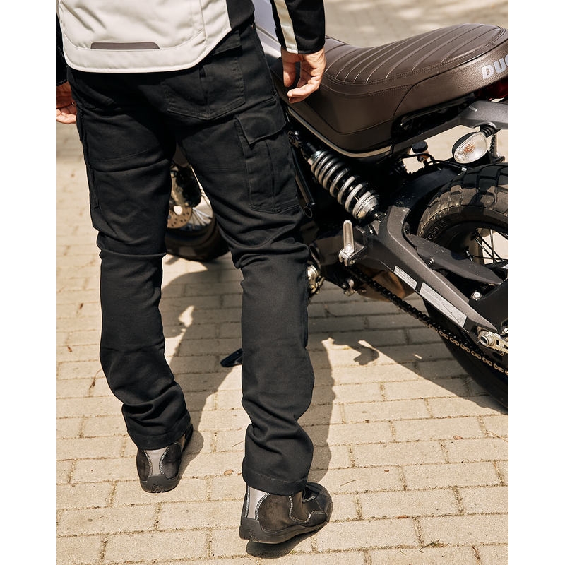 Vaqueros de moto Ozone Shadow II negros liquidación