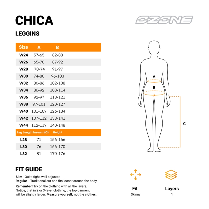 Leggings de moto para mujer Ozone Chica negros
