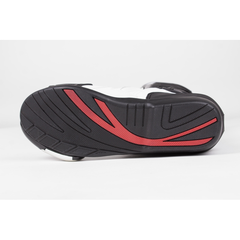 Botas de moto RSA GP-01 blancas y negras