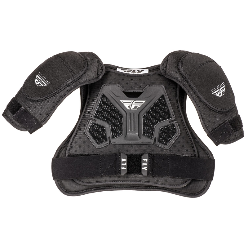 Protector pectoral infantil FLY Racing PEEWEE REVEL negro