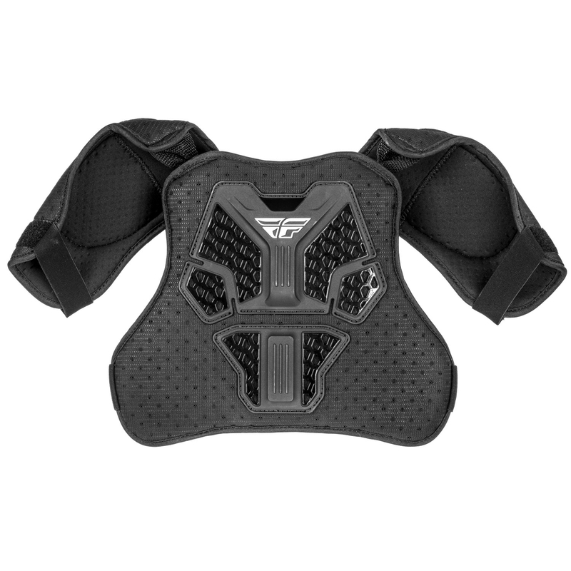 Protector pectoral infantil FLY Racing PEEWEE REVEL negro