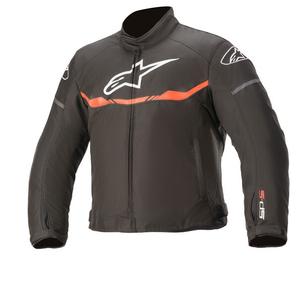 Chaqueta de moto impermeable Alpinestars T-SP S para niños en blanco, rojo y negro