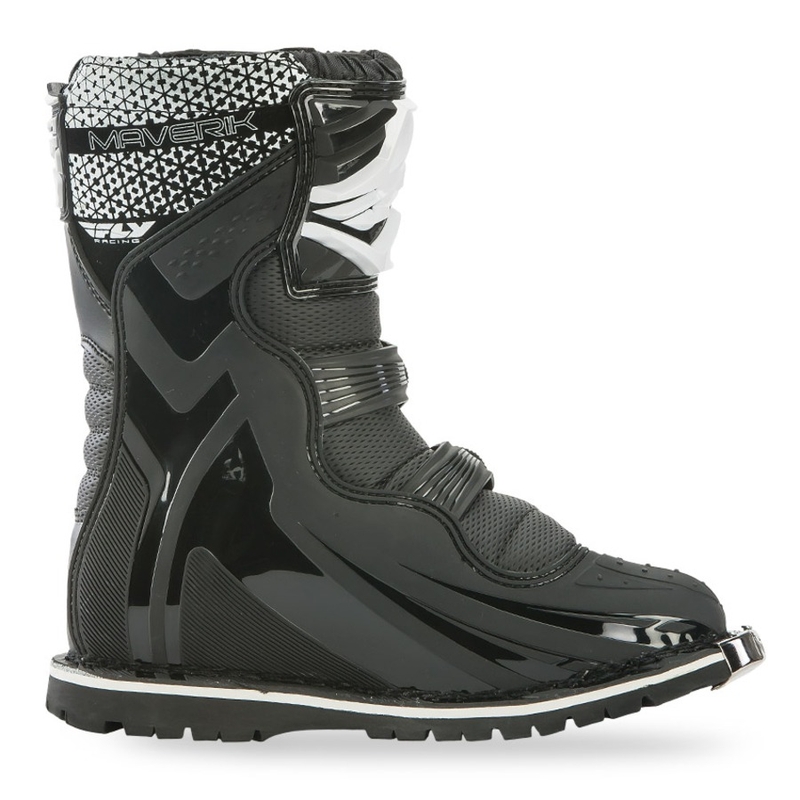 Botas Moto Niños FLY Racing NEW Maverik Youth Negro y Blanco