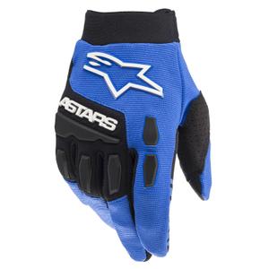 Alpinestars Full Bore Guantes de Motocross para Niños Negros y Azules