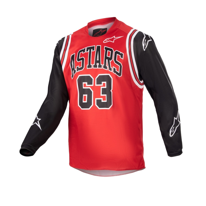 Camiseta de motocross Alpinestars Racer Acumen de edición limitada en rojo, negro y blanco para niños