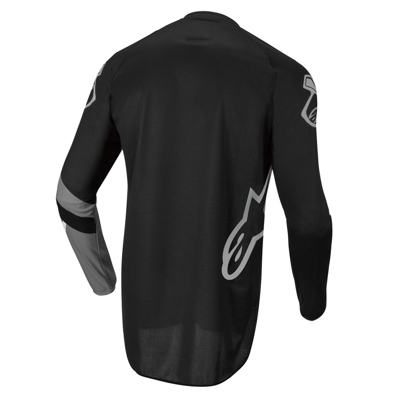 Maillot motocross Alpinestars Racer Graphite niño negro y gris