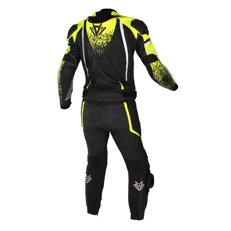 Mono de moto RSA GT2 negro-blanco-amarillo fluorescente liquidación