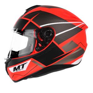 Casco integral de moto MT Targo Podium D5 rojo-negro liquidación