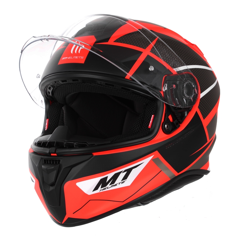 Casco integral de moto MT Targo Podium D5 rojo-negro liquidación
