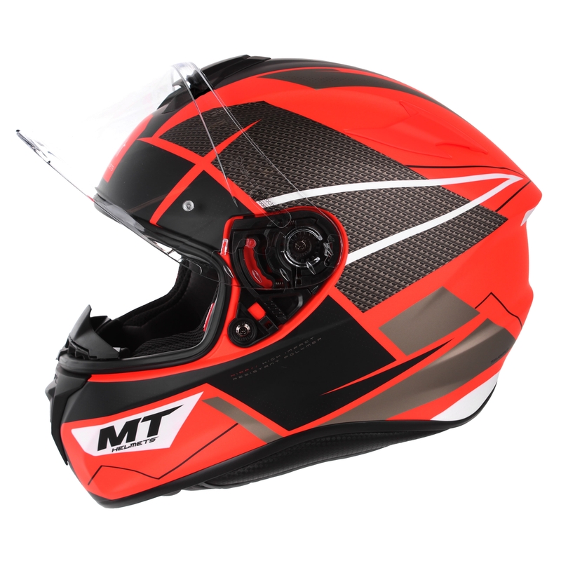 Casco integral de moto MT Targo Podium D5 rojo-negro liquidación