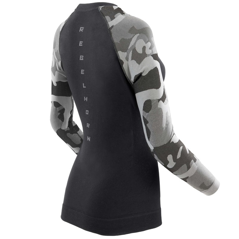 Camiseta térmica de mujer Rebelhorn Freeze II camo