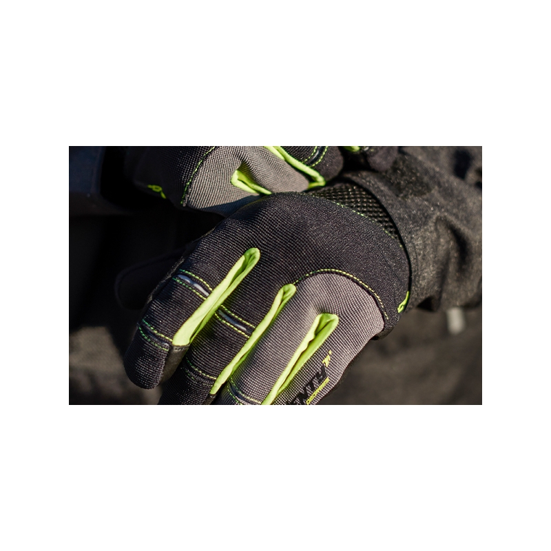 Guantes de moto SETENTA GRADOS SD-C48 negro-amarillo fluorescente