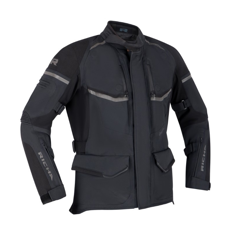 Chaqueta de moto RICHA Atlantic 2 Gore-Tex Negro para mujer liquidación