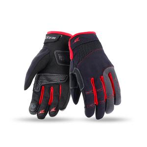 Guantes de moto SETENTA GRADOS SD-C48 negro y rojo