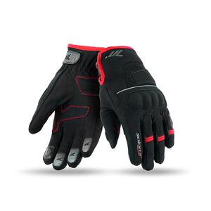 Guantes de moto SETENTA GRADOS SD-C43 negro-rojo