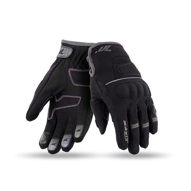 Guantes de moto SETENTA GRADOS SD-C43 negro-gris