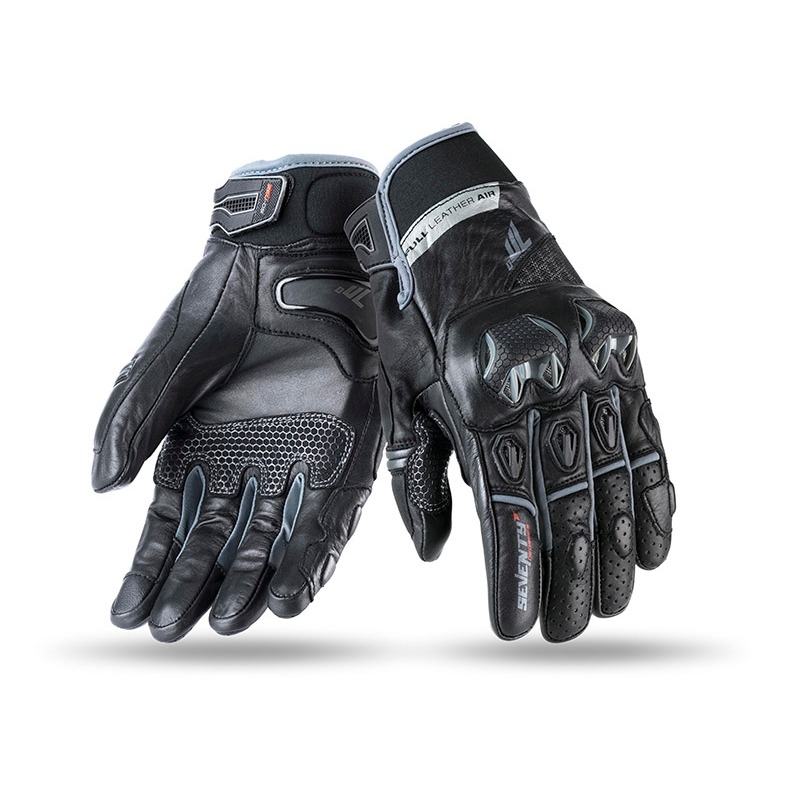 Guantes de moto SETENTA GRADOS SD-N32 negro-gris