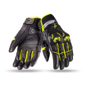 Guantes de moto SETENTA GRADOS SD-N32 negro-amarillo fluo