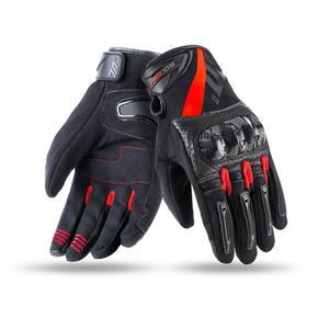Guantes de moto SETENTA GRADOS SD-N14 negro-rojo