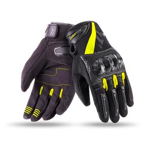 Guantes de moto SETENTA GRADOS SD-N14 negro-amarillo fluo