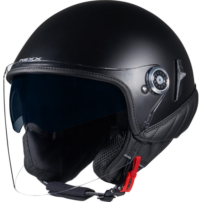 Casco de moto abierto NEXX SX.60 Artizan negro liquidación