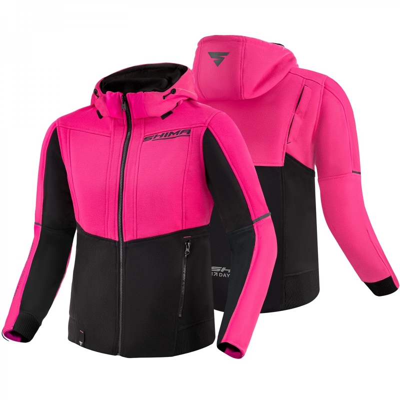 Sudadera de moto para mujer Shima Daybreaker negro-rosa
