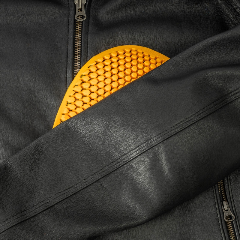 Chaqueta de moto negra Ozone Striker liquidación