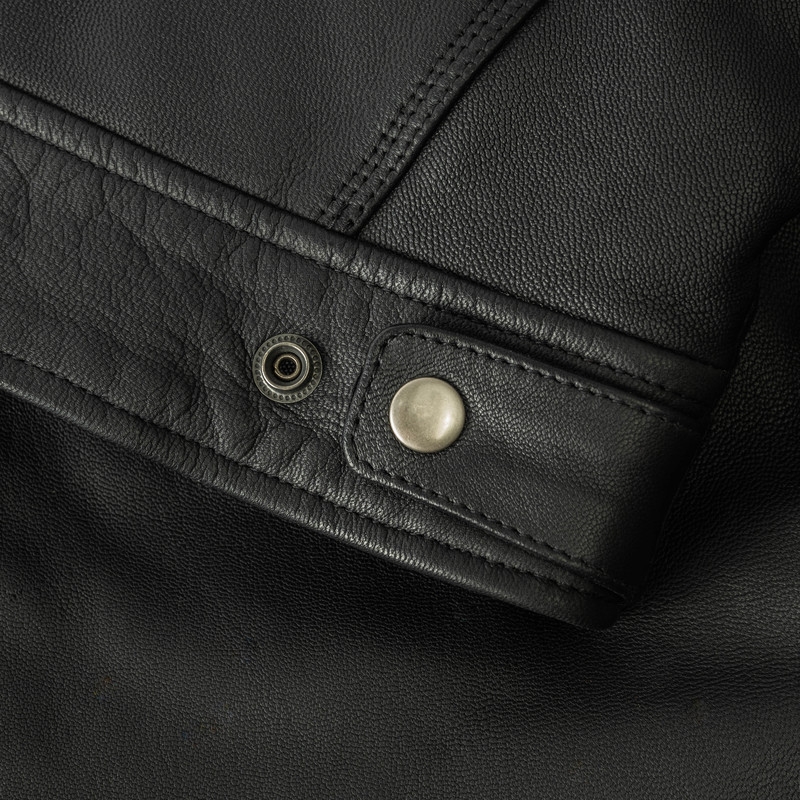 Chaqueta de moto negra Ozone Striker liquidación