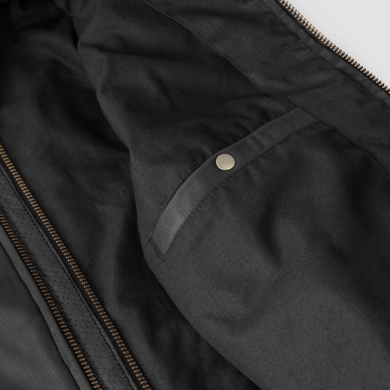 Chaqueta de moto negra Ozone Striker liquidación