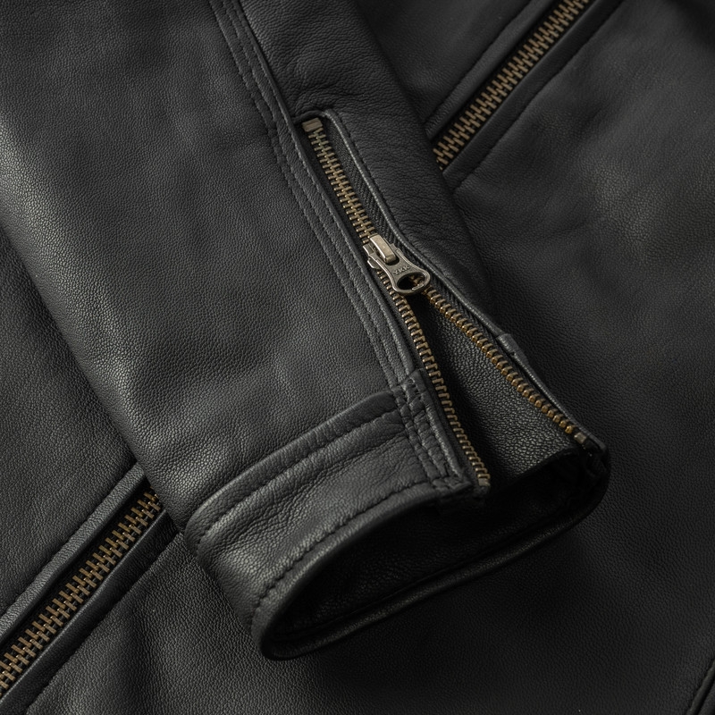 Chaqueta de moto negra Ozone Striker liquidación