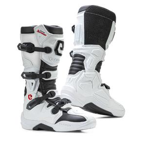 Botas de moto Eleveit X PRIVILEGE blanco-negro