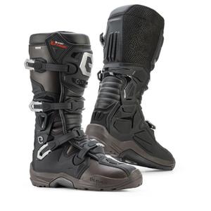 Botas de moto Eleveit X PRIVILEGE WP ENDURO negro-marrón