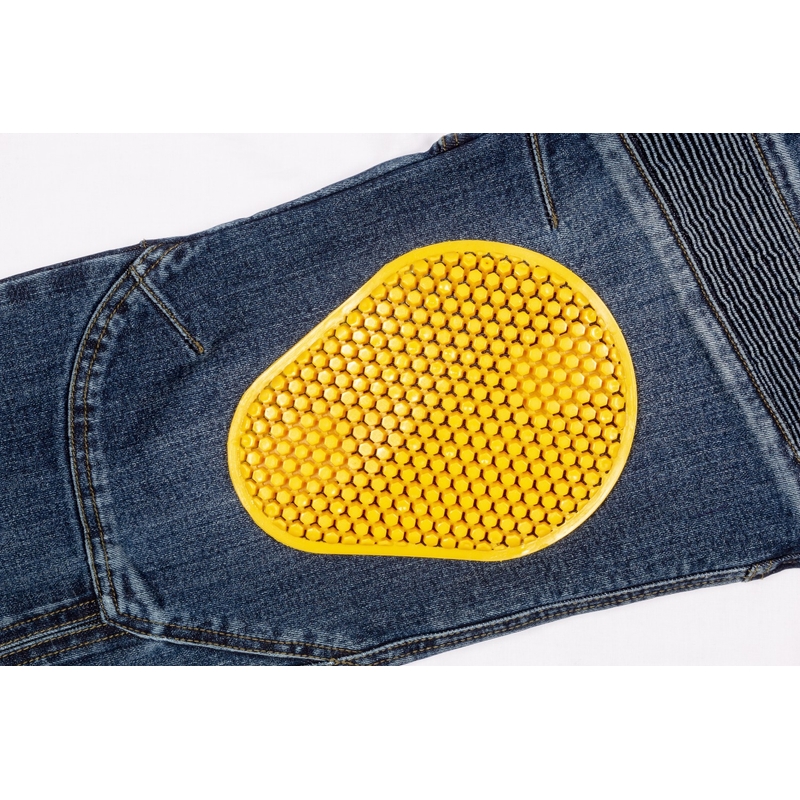Pantalones vaqueros de moto Ayrton 505, azul lavado