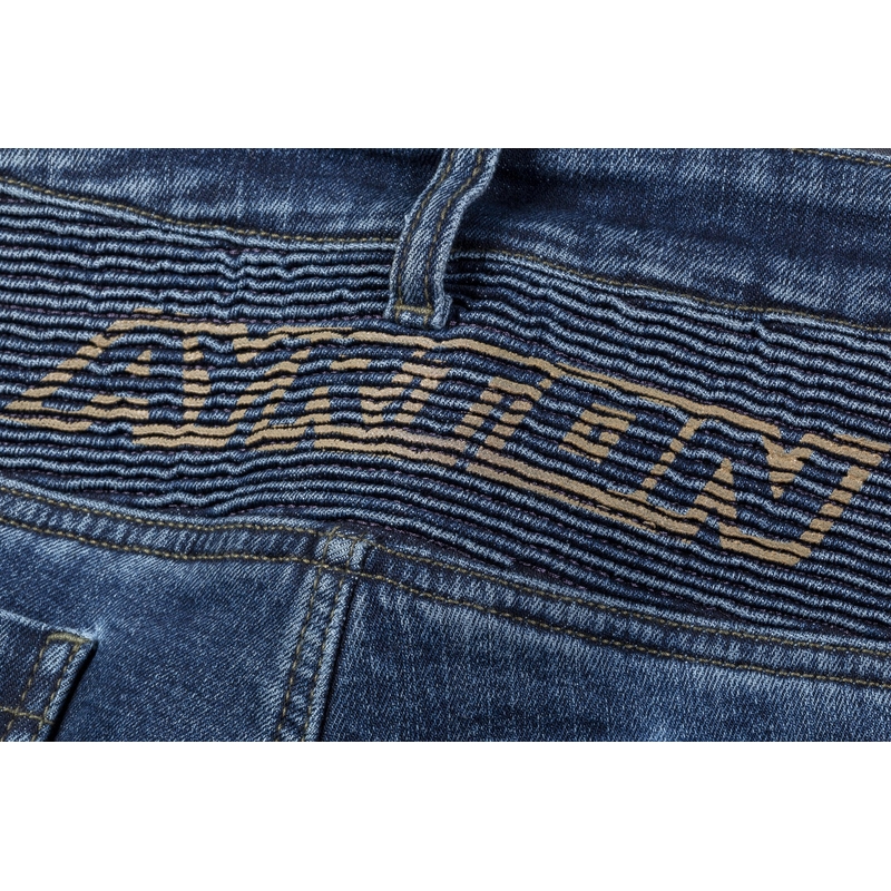 Pantalones vaqueros de moto Ayrton 505, azul lavado
