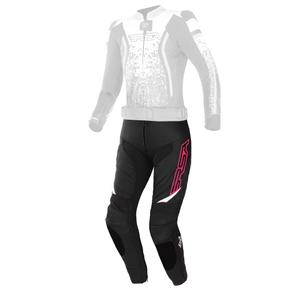 Pantalón de moto RSA GT2 Black-White-Fluo Pink para mujer liquidación