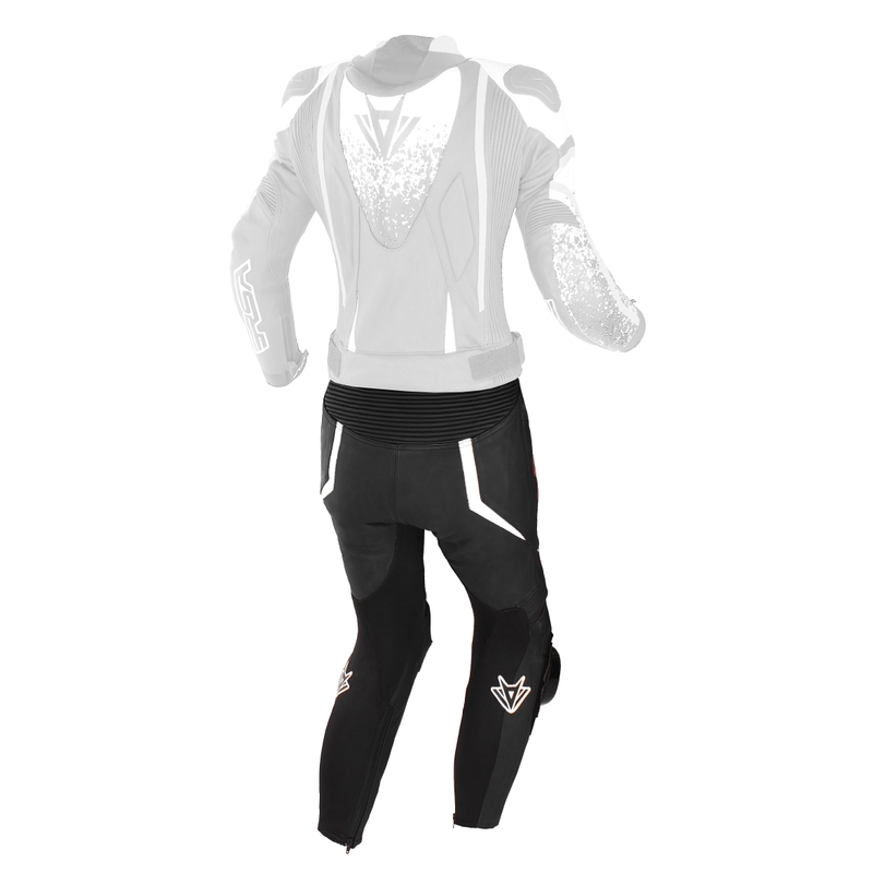 Pantalón de moto RSA GT2 Black-White-Fluo Pink para mujer liquidación