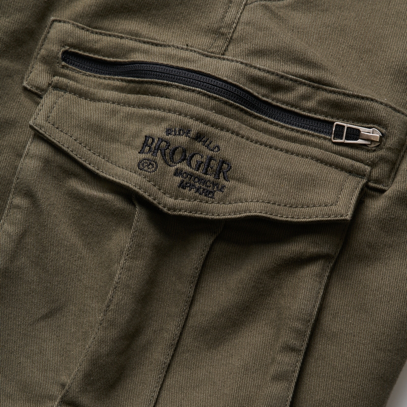 BROGER Alaska II vaqueros para moto verde oliva liquidación