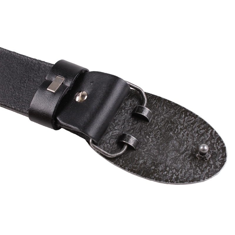 Cinturón de piel con hebilla Moto Guzzi