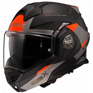Casco de Moto Abatible LS2 FF901 Advant X Oblivion Negro-Rojo-Titanio