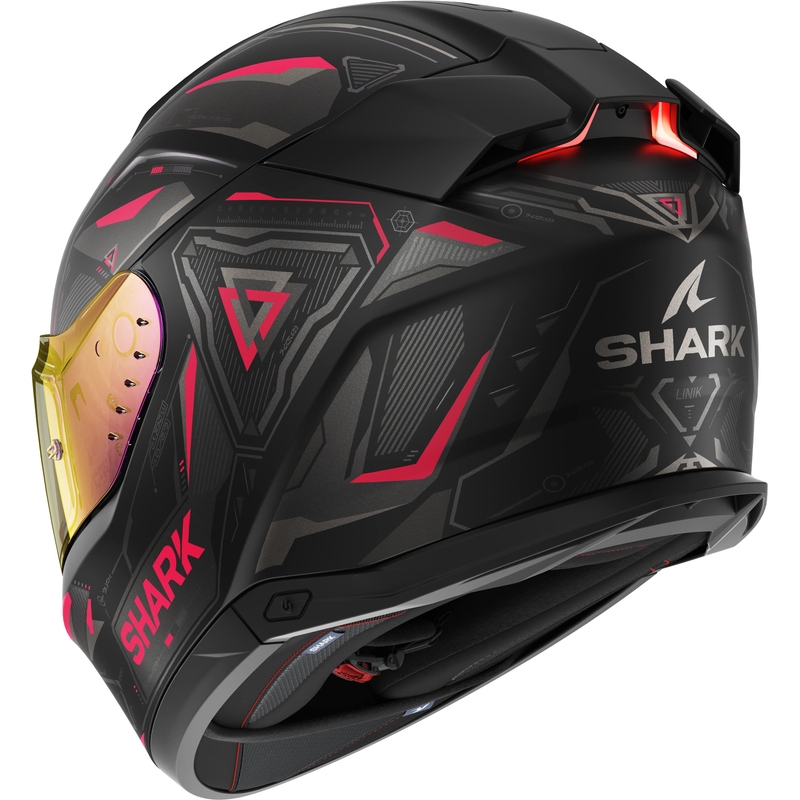 Integrální přilba na motorku SHARK Skwal i3 Linik černo-šedo-růžová