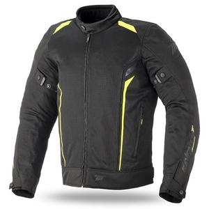 Chaqueta de moto SETENTA GRADOS SD-JT32 negro-amarillo fluo