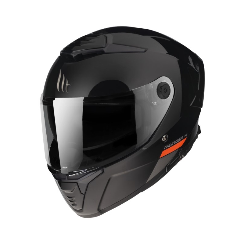 Casco integral de moto MT FF118SV Thunder 4 SV negro brillante