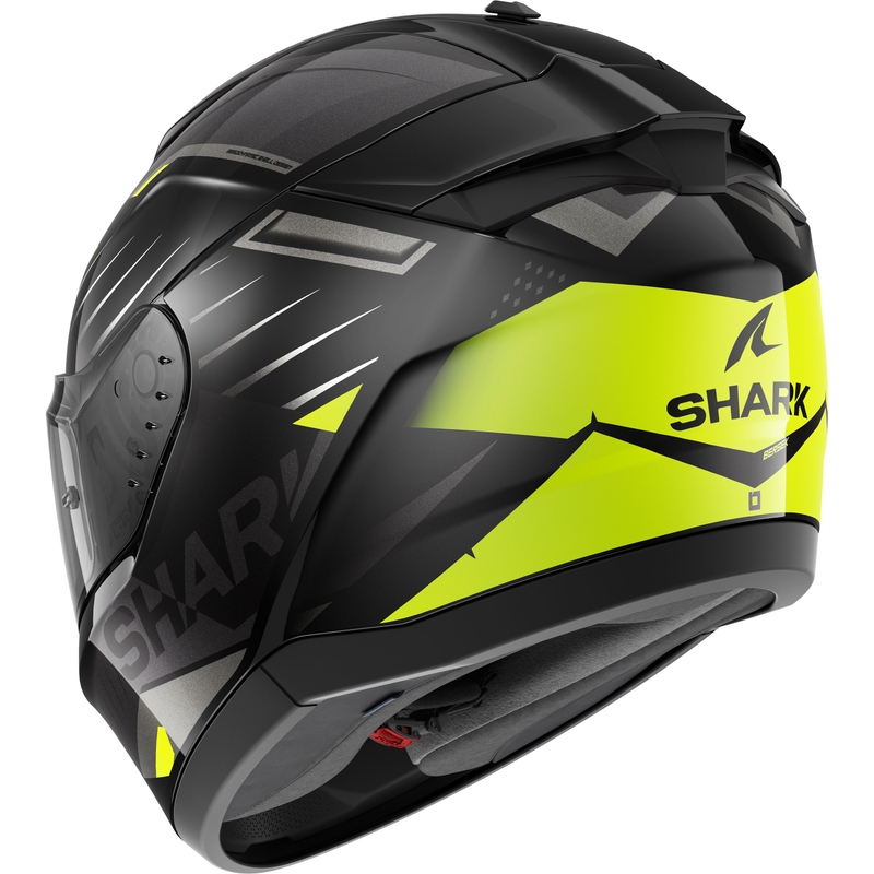 Casco integral de moto SHARK RIDILL 2 BERSEK negro-gris-amarillo fluo
