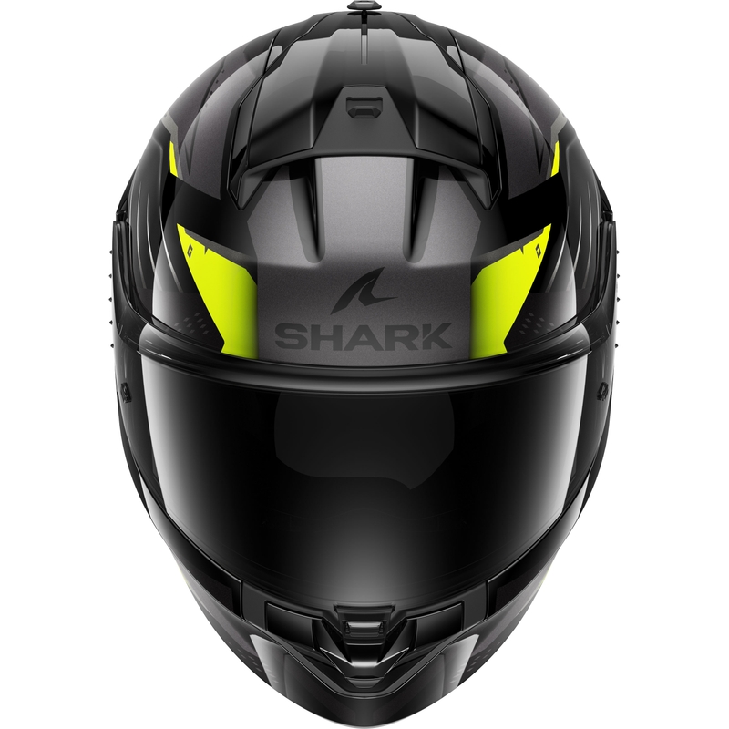Casco integral de moto SHARK RIDILL 2 BERSEK negro-gris-amarillo fluo