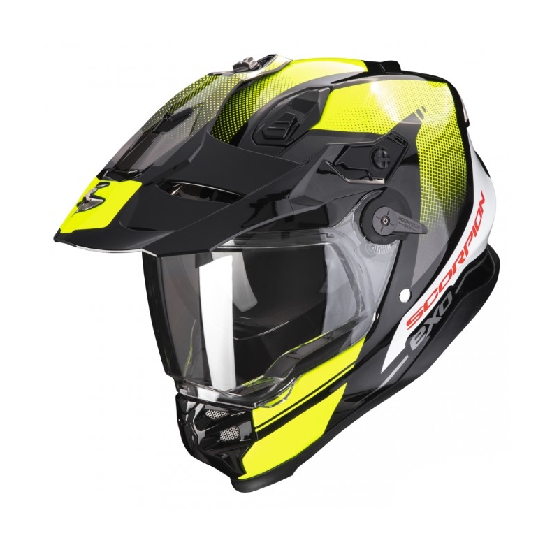 Casco moto enduro SCORPION ADF-9000 AIR Trail negro-amarillo fluo